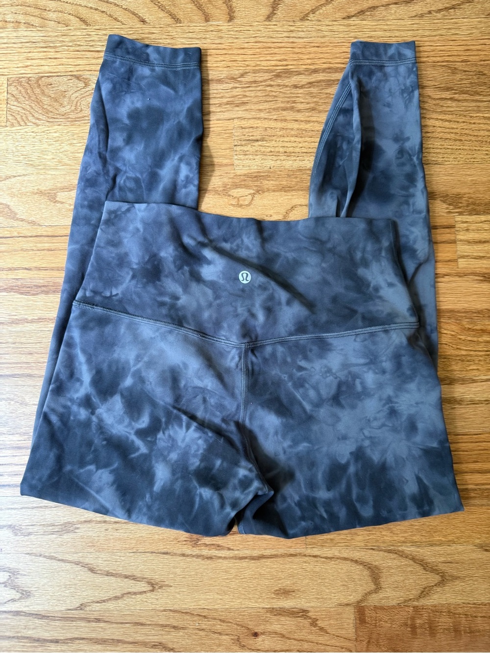 Lululemon High-Rise Align Tie-Dye Leggings - Black/Grey
